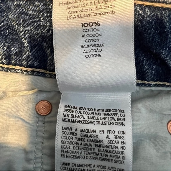 Mother NWT The Tomcat Roller Pretty Is As Pretty Does Wide Leg Jeans - Picture 6 of 7